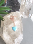 Blue Larimar Heart Necklace