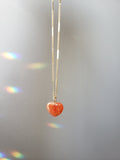Sunstone Heart Necklace